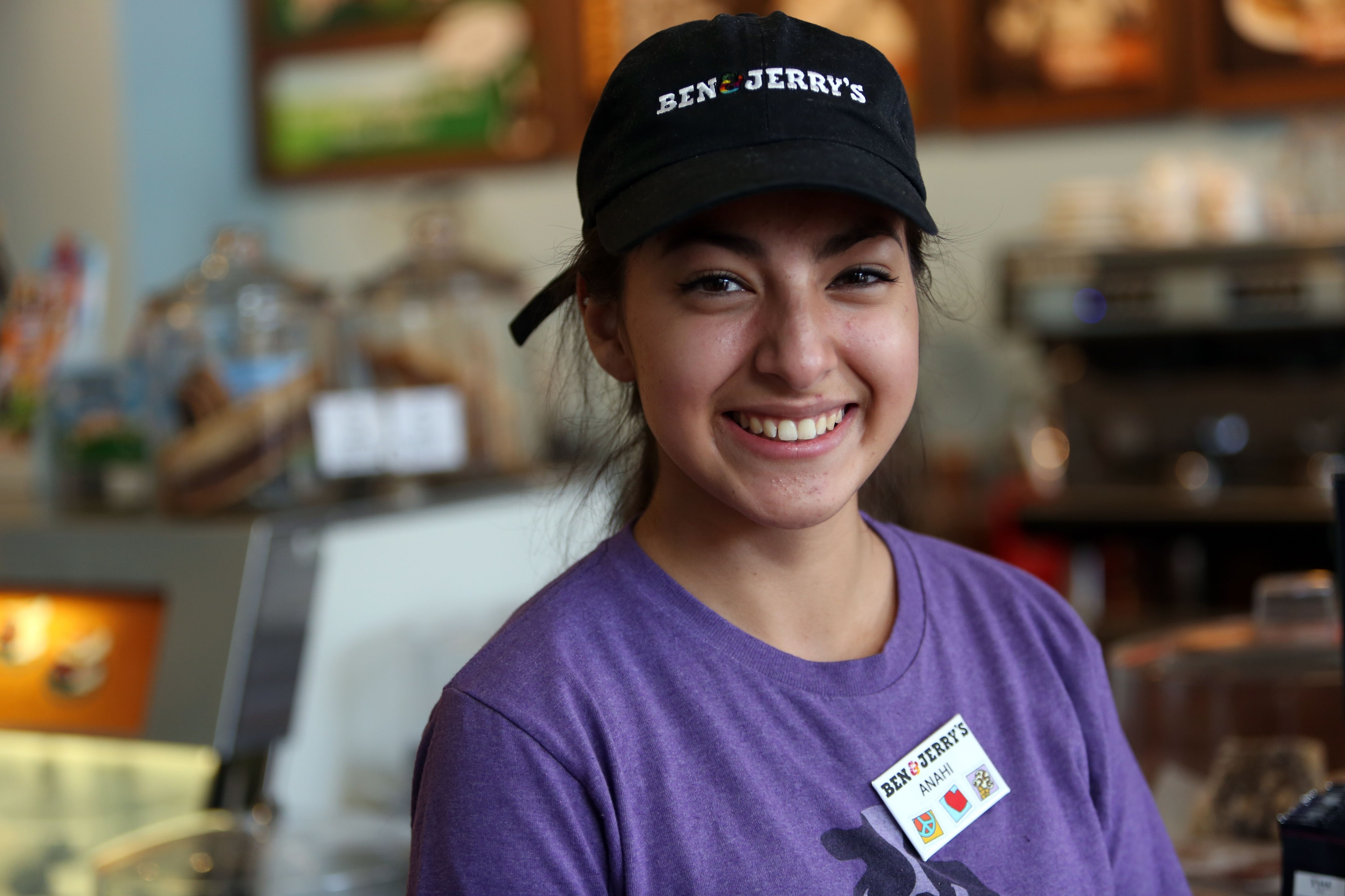 Anahi at Ben & Jerry's